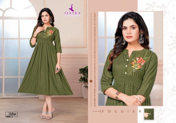 mayra vintage viscose designer exclusive kurti collection